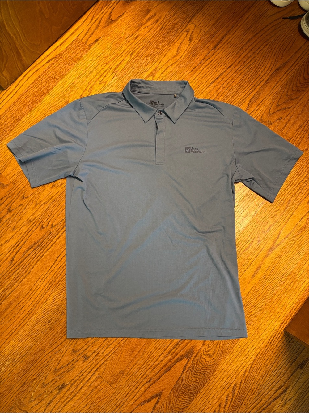 Jack Wolfskin Men's Dusty Blue Polo Shirt Size M